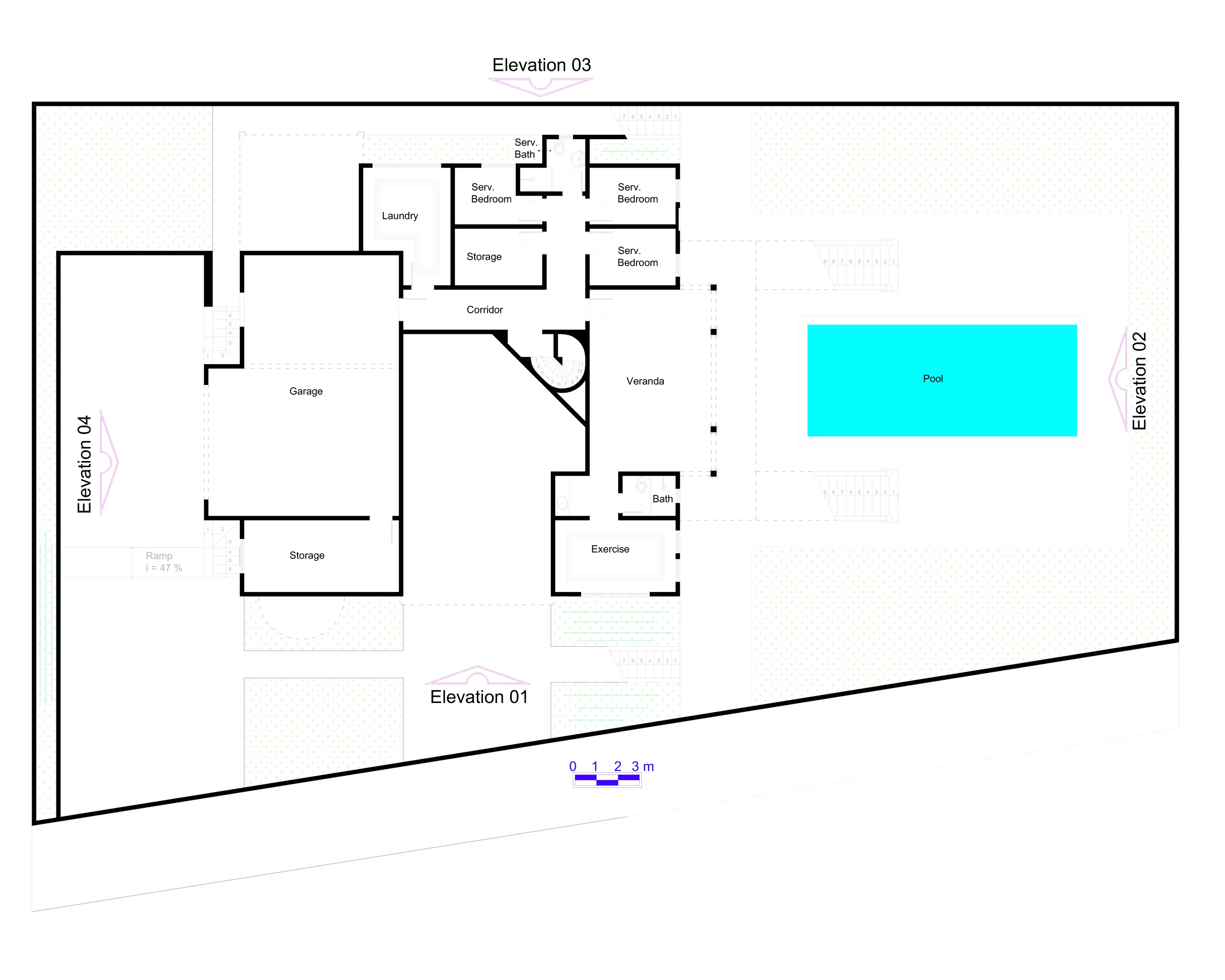02 - Lower Floor Plan